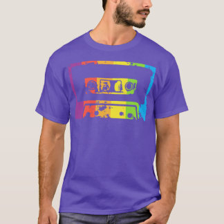 T-shirt Bande de casquette arc-en-ciel