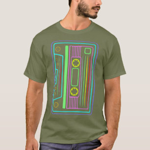 T-shirt Bande de cassette 80s 90s Musique Rétro Vintage