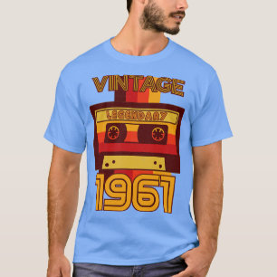 T-shirt Bande de cassette légendaire vintage Retro 1961