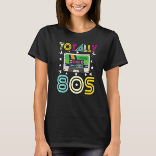 T-shirt Bande de cassette stéréo stéréo des années 80