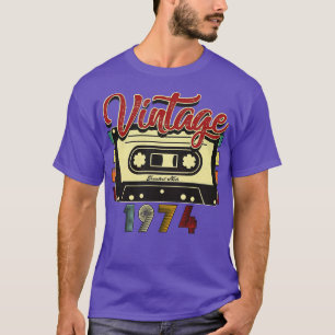 T-shirt Bande de cassette vintage 1974