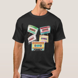 T-shirt Bande de cassette vintage Classique Mélanges 80s 9