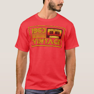 T-shirt Bande de cassette vintage Retro 1963