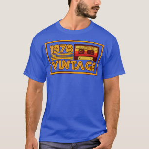 T-shirt Bande de cassette vintage Retro 1978