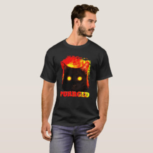 T-shirt Bande de chat drôle purgée de l'illustration enfer