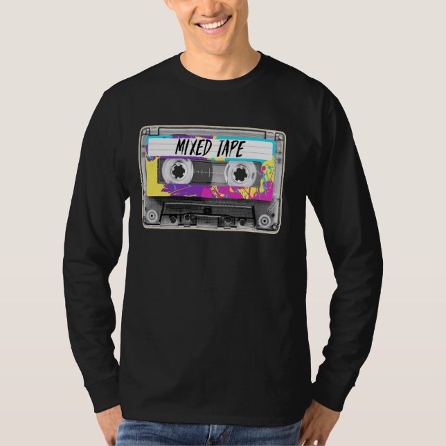 T-shirt Bande de la cassette de mode des années 80 (Devant)