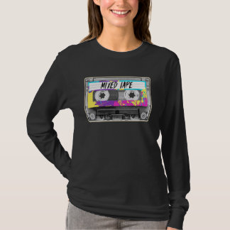 T-shirt Bande de la cassette de mode des années 80