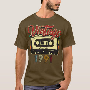 T-shirt Bande de la cassette vintage 1991