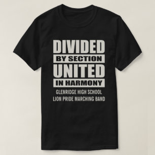 T-shirt Bande de marquage   Divisé et unifié