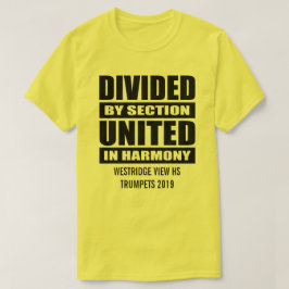 T-shirt Bande de marquage | Divisé et unifié