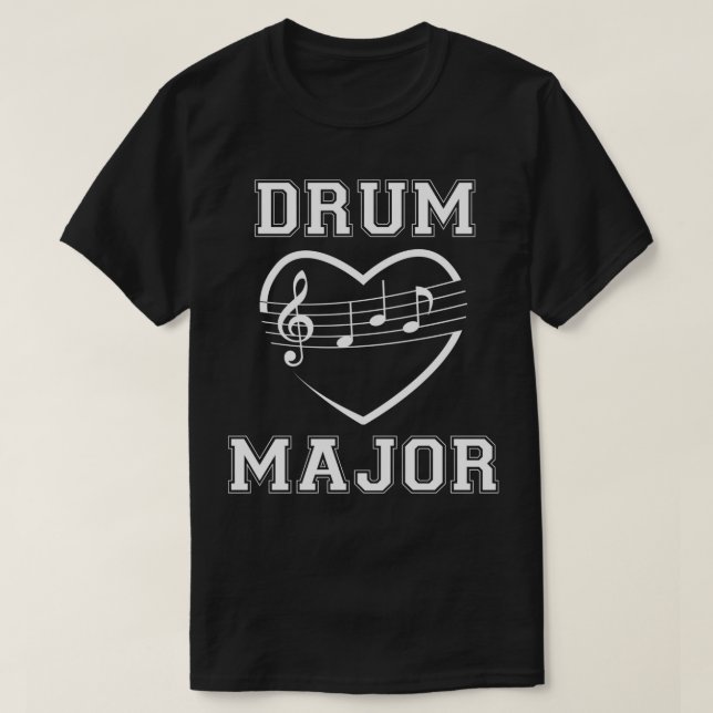 T-shirt Bande de marquage principale de tambour (Design devant)