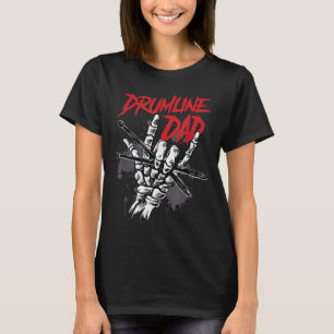 T-shirt Bande de Marquage tambour majeur Drumline Papa