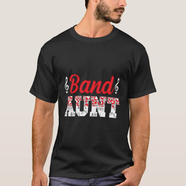 T-shirt Bande de Marquage Tante Cute Bande de Marching Tan (Devant)