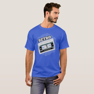 T-shirt Bande de mélange de casquette rétro