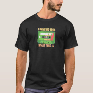 T-shirt Bande De Mix De Cassette Rétro Je N'Ai Aucune Idée