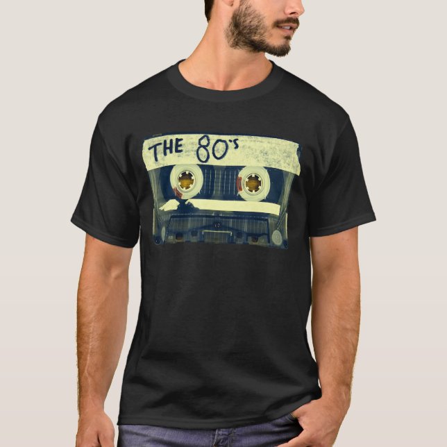 T-shirt Bande de mixage Retro 80's (Devant)