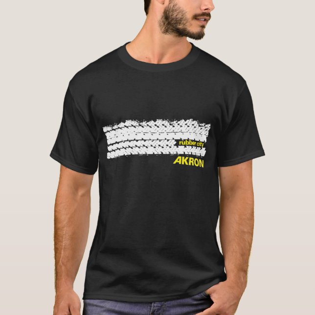 T-shirt Bande de roulement en caoutchouc de pneu de ville (Devant)