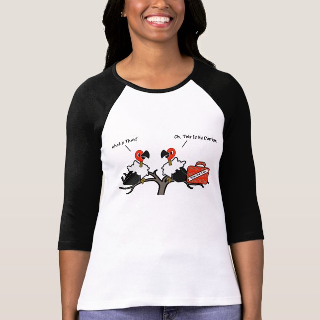 T-shirt Bande dessinée à main de bagage de charogne de (Devant)