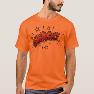 T-shirt Bande dessinée Art Smash EXclamation Orange