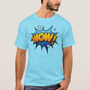 T-shirt Bande dessinée Art Wow Exclamation