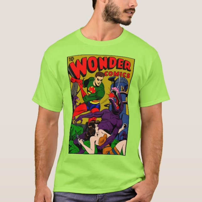 T-shirt bande dessinée classique des années 1940 (Devant)