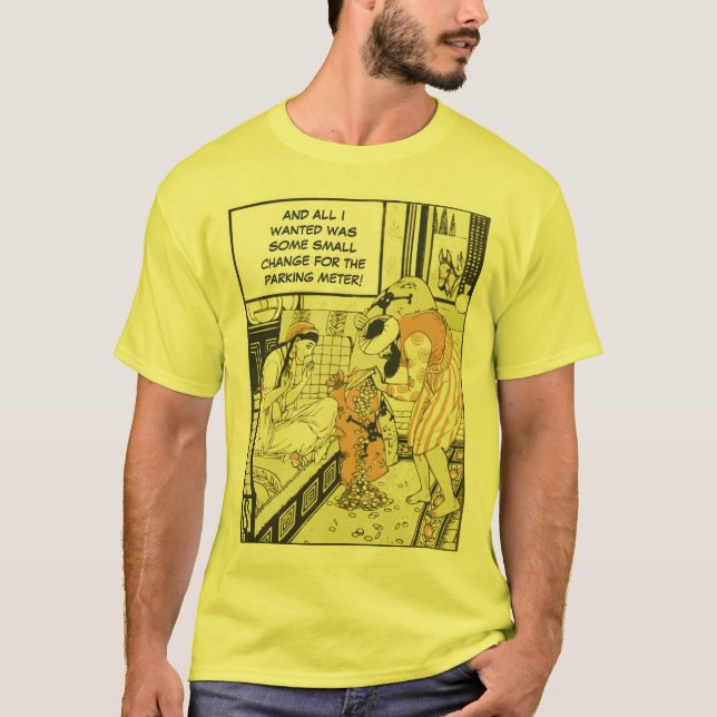 T-shirt Bande dessinée classique drôle de baba d'ali (Devant)