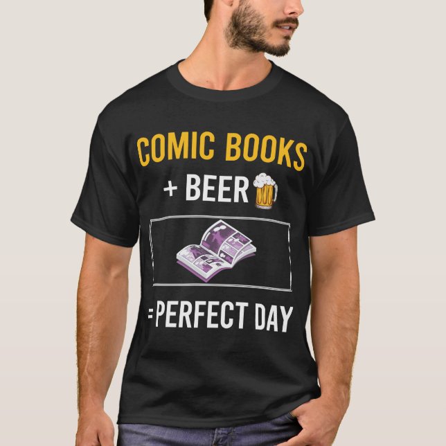 T-shirt Bande dessinée de la fête de la bière (Devant)