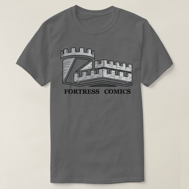 T-shirt Bande dessinée de la forteresse (Design devant)