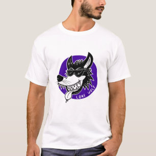 T-shirt Bande dessinée de loup solitaire de Howlin