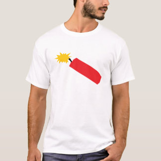 T-shirt Bande dessinée de pétard, TNT, dynamite
