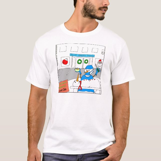 T-shirt bande dessinée de rhinoplastie de la carotte x45 (Devant)