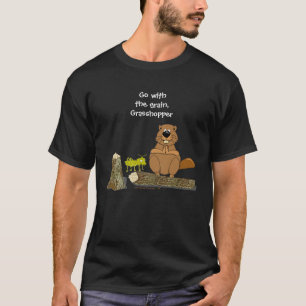 T-shirt Bande dessinée de rotation en bois drôle de cast