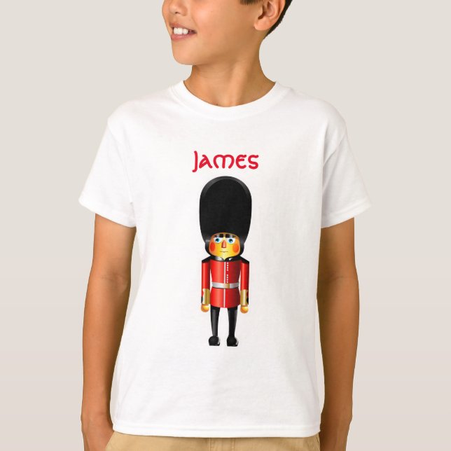 T-shirt Bande dessinée de soldat de la garde de la Reine (Devant)
