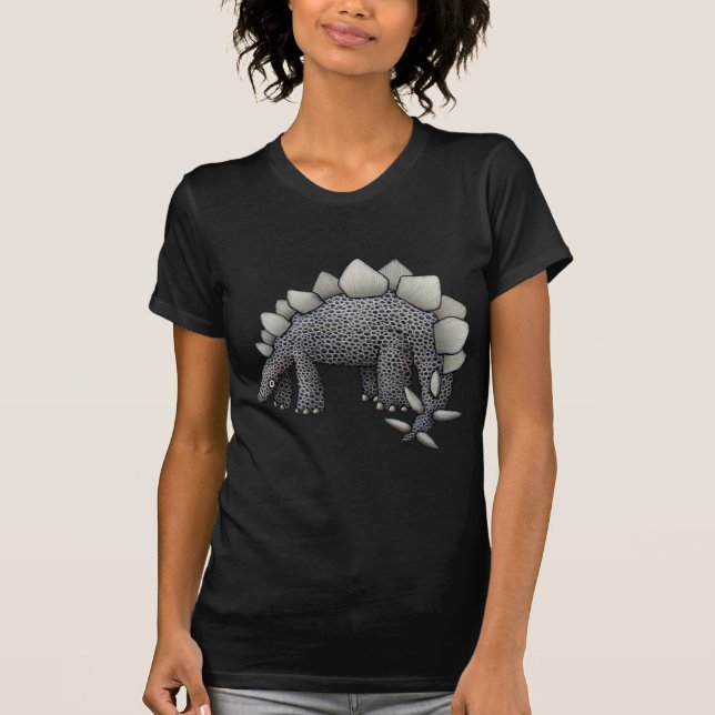 T-shirt Bande dessinée de Stegosaurus (Devant)