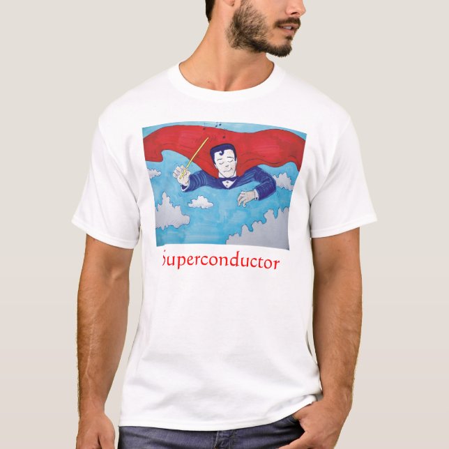 T-shirt Bande dessinée de supraconducteur (Devant)