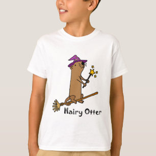 T-shirt Bande dessinée drôle de magicien de loutre de me