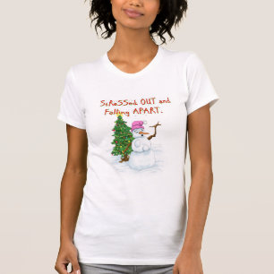 T-shirt Bande dessinée drôle de Noël de bonhomme de nei