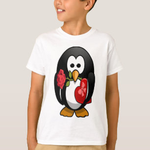 T-shirt Bande dessinée drôle de pingouin mignon de
