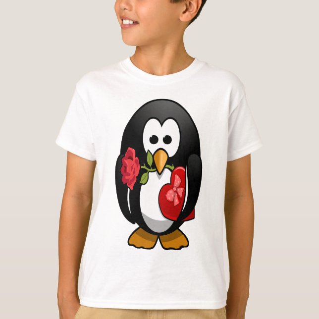 T-shirt Bande dessinée drôle de pingouin mignon de (Devant)