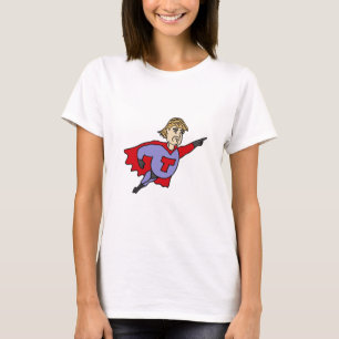 T-shirt Bande dessinée drôle de superhéros de Donald Tr