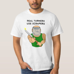 T-shirt Bande dessinée drôle d'UseScrapers Woodturning de