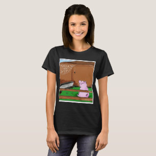 T-shirt Bande dessinée du Web de Charlotte tendre et