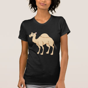 T-shirt Bande dessinée heureuse de chameau