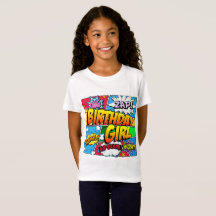 Bande dessinée pour fille d'anniversaire