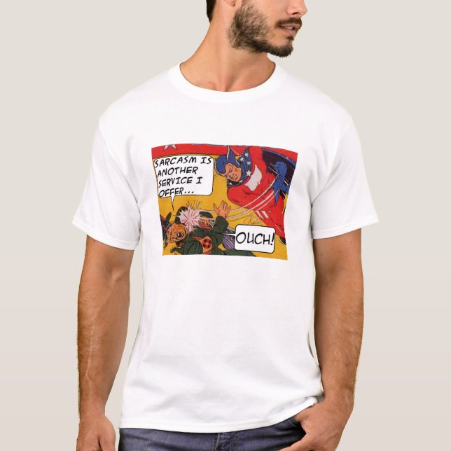 T-shirt Bande dessinée Sarcasme (Devant)