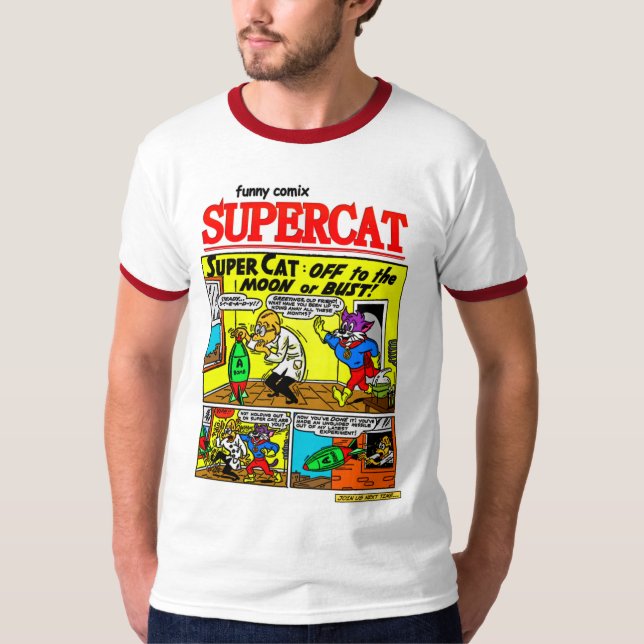 T-shirt bande dessinée SuperCat (Devant)
