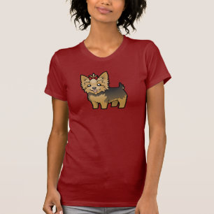 T-shirt Bande dessinée Yorkshire Terrier (cheveux courts