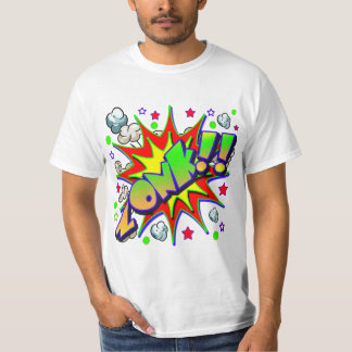 T-shirt Bande dessinée ZONK de vecteur