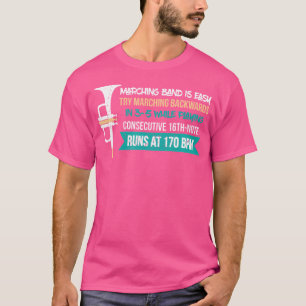 T-shirt Bande Marching Est Un Joueur Facile Présente - Flu