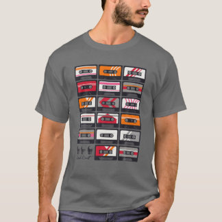 T-shirt Bande Mixtape Retro Cassette 1980 Musique Jamais F